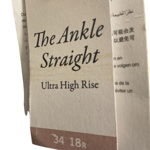 Abercrombie & Fitch Pants Women 18R Faux Leather Ankle Straight Ultra High Rise - Picture 5 of 16